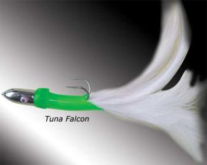 Osprey's Tuna lure. Tuna lure with feather or squid skirt. Jet head tuna  lure
