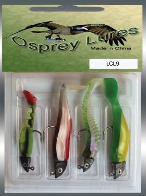 Soft baits- shad body with laminated color band -9cm
