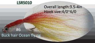 hook rigs with buck tail hair -6