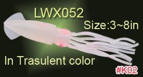 Osprey Soft plastic squid. Squid with a transulent body from 3~8in