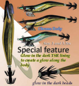 chrome body squid jig