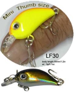 Hard Crankaits Sea Fishing Lure Small Wounded Minnow 70mm 5g