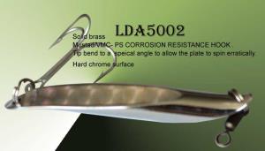Brass Pendulum jigging spoon with laser film lda5002