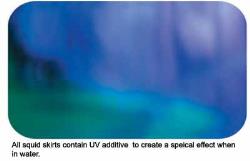 UV squid skirt radiance effect under sunlight